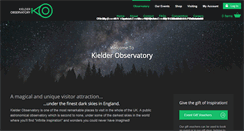 Desktop Screenshot of kielderobservatory.org